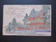 Japan 1898 Ganzsache Bedruckt Und Handbemalt Kobe / Tempel Ostergrüße Nach Peine Übersee PK / GA - Covers & Documents