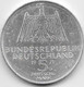 Allemagne - 5 Mark 1971 - Argent - 5 Marcos