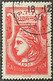 1935/37 - France - Timbre Oblitéré De Radiodiffusion N°2 (sans Valeur) Rouge - France Radiodiffusion