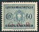 RSI 1944 SEGNATASSE "GNR" 60 C. * GOMMA ORIGINALE F.TO DIENA - Mint/hinged