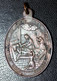 Médaillon Pendentif Médaille Religieuse Bronze XIXe "Association Du Coeur Agonisant De Jésus" Religious Medal - Religion & Esotérisme