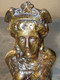 Buste En Bronze En Pierre ? D'une Dame Inconnue, 18,5 Cm/ Bronzed Stone Bust? Of An Unknown Lady, 18.5 Cm - Other & Unclassified