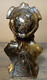 Buste En Bronze En Pierre ? D'une Dame Inconnue, 18,5 Cm/ Bronzed Stone Bust? Of An Unknown Lady, 18.5 Cm - Sonstige & Ohne Zuordnung