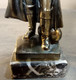 Delcampe - Sculpture Napoléon Bonaparte, Avec Trois Boulets De Canon, 17 Cm, Laiton, Base En Marbre/ Sculpture Napoleon Bonaparte, - Autres & Non Classés