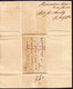 1818 Dépt. Conquis. Faltbrief Mit Stempel "96 VERVIERS" Nach Montpellier - 1815-1830 (Periodo Holandes)
