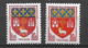 France N°1182 Et 1182 Avec Petite Variété Cadre Décalé  Neufs * *  B/TB Voir Scans    - Unused Stamps