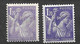 France N° 651 Mauve Et 651 Violet Neufs  * *  B/TB Voir Scans   - Ongebruikt