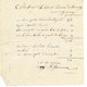 Facture De Cosmétiques Pour Le Comte Adrien De Lannoy  Par Stiennon Parfumeur Juin 1798 - ... - 1799