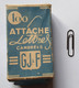 Ancienne Boîte En Carton D'attache-lettres Cambrées Trombones GJ & F Complète Avec Ses 100 Trombones - Autres & Non Classés