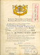 FISCAUX BELGIQUE BRUXELLE ROYAL YACHT CLUB ATTESTATION DE 1962 - Dokumente