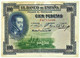 ESPAÑA - 100 Pesetas - ND 1936 ( Old Date - 01.07.1925 ) - Pick 69.c - Serie F - Filipe II - II Republica - 100 Peseten