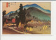 Andô Hiroshige L'étape D'Ishiyakushi Estampe Sur Papier Japon Paysage Agriculture Paysans CP/499 - Andere & Zonder Classificatie