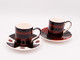 ✅2x Tasses Vintage Signé CHAT CULT 1970 Brun  Céramique #espresso #café - Other & Unclassified