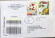 GREECE 2015, REGISTERED COVER USED TO INDIA,2014 2 STAMPS MASK,GRAPE, FOOD USED,4 € RATE! PEN CANCELLATION - Storia Postale