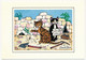 Delcampe - 8 CPM - Illustrateur Jacqueline BOURDILLON - 8 Cartes "Au Royaume Des Chats" - Katzen