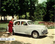 RECEPTION AU CHATEAU  SUPERBE PLAQUETTE AUTOMOBILE  203 PEUGEOT LUXE 1958 SUR 3 VOLETS VOIR SCANS - Publicidad