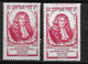 France  N° 779 Et 779 Défaut D'essuyage Petite Variété Neufs * *    B/TB   Voir Scans  - Unused Stamps