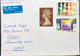 GREAT BRITAN USED COVER 3 STAMPS WITHOUT CANCELLATION F.V 2.25£ QUEEN,CHRISTMAS,CHEMISTORY - Cartas & Documentos