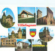 Cpsm - Villefagnan - Divers Vues , La Salle Des Fêtes , L ' église , Le Temple , Hôtel De Ville , Crédit Agricole  K1070 - Villefagnan