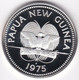 Papua New Guinea , 5 Kina 1975 FM, Aigle De Nouvelle-Guinée‎, En Argent ,BU , UNC,  KM# 7a - Papuasia Nuova Guinea