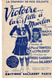 VP19.206 - PARIS - Ancienne Partition Musicale ¨ Victoire ... La Fille à Madelon ¨ Par Nadia DAUTY / TRAVERS & CYRLEROY - Partitions Musicales Anciennes