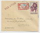 MAURITANIE 2FR+50C A.O.F LETTRE COVER AVION DAGUIN BLEU SENEGAL 1944 POUR COTONOU - Cartas & Documentos