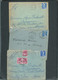Lot 9 Lettres Periode GANDON Dont Une Carte Postale  -  Ac145 - 1945-54 Marianne De Gandon