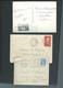 Lot 9 Lettres Periode GANDON Dont Une Carte Postale  -   Raa86 - 1945-54 Marianne Of Gandon