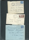 Lot 9 Lettres Periode GANDON Dont Une Carte Postale  -   Raa86 - 1945-54 Marianna Di Gandon