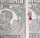 Errors Romania 1920 King Ferdinand 60 Bani Grrenn Printed With Spots Color Unused Gumm - Abarten Und Kuriositäten