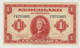 Banknote 1 Gulden 1943 Nederland-the Netherlands Wilhelmina UNC - Otros & Sin Clasificación