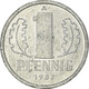 Monnaie, République Démocratique Allemande, Pfennig, 1987 - 1 Pfennig