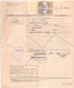 FISCAUX ESPAGNE Sur Casier Judiciaire 50 C Brun X 4 + Timbre Municipal  1963 - Fiscale Zegels