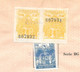 FISCAUX ESPAGNE Sur Casier Judiciaire 10 Pesetas Bleu + Timbre Mutualidad 22,50 Jaune X 2  1977 - Revenue Stamps