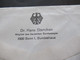 Berlin 1983 Freimarken BuS MiF Luftpost Beleg Umschlag Dr. Hans Stercken Mitglied Des Deutschen Bundestages Bundeshaus - Cartas & Documentos