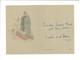 Oud Geboortekaartje Carte De Naissance Old Birth Card 1953 SANDRA REED Baby Bebe Ooievaar Stork Cigogne Storch Cicogna - Nacimientos