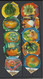 Switzerland, Coffee Cream Labels, "Halloween",  Lot Of 19. - Milk Tops (Milk Lids)