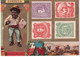 ARGENTINA / PEROU / BOLIVIE - PETITE CARTE CHROMO PUB "MAGASIN VILLE DE SAINT-DENIS" REPRESENTANT LES TIMBRES Des PAYS - Storia Postale