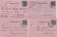 REICH - 1894/1899 - 4 ENVELOPPES ENTIERS PNEUMATIQUES ROHRPOST Avec BUREAUX DIFFERENTS De BERLIN - Briefe