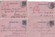 REICH - 1895/1898 - 4 ENVELOPPES ENTIERS PNEUMATIQUES ROHRPOST Avec BUREAUX DIFFERENTS De BERLIN - Enveloppes