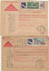 LOT DE 5 CARTES POSTALES REMBOURSEMENT SERVICE CHEQUES POSTAUX AFFRANCHISSEMENT DIVERS -ANNEE 1939 A 1965 - 1921-1960: Période Moderne