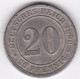 Empire. 20 Pfennig 1890 D Munich, En Copper Nickel, KM# 13 - 20 Pfennig