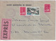 1974 - POSTE AERIENNE + BEQUET Sur ENVELOPPE EXPRES ! CACHET ROUGE ! De NANCY PORTE ST NICOLAS (MEURTHE ET MOSELLE) - 1960-.... Covers & Documents