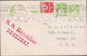 1930. DANMARK. BREVKORT 7 ØRE Print 96-H + 2 + 7 øre To Chicago, USA Cancelled KØBENHAVN KØB DANSKE VARER ... - JF516800 - Covers & Documents