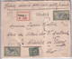 1920 - MERSON + SEMEUSE Sur ENVELOPPE CHARGEE VALEUR DECLAREE ! De PARIS => LE CHATELET EN BERRY (CHER) - 1900-27 Merson
