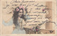 Carte Fantaisie Jeune Femme Avec Couronne De Fleurs - Dos Non Divisé - Oblitération En 1905 - Women