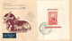 HONGRIE - BLOC N° 27 -  80° ANNIVERSAIRE Du 1° TIMBRE HONGROIS - LEGIPOSTA PAR AVION  Vers MAROC 1° JPOUR 06 OCT 1951 - Poststempel (Marcophilie)