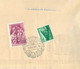 HONGRIE - BLOC N° 27 -  80° ANNIVERSAIRE Du 1° TIMBRE HONGROIS - LEGIPOSTA PAR AVION  Vers MAROC 1° JPOUR 06 OCT 1951 - Postmark Collection