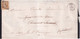 1860 - TARIF SPECIAL 10c FAIRE-PART ! - EMPIRE 10c SEUL Sur LETTRE SC De LAVAL (MAYENNE) => CLERMONT-FERRAND => PARIS - 1853-1860 Napoleon III