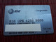 AT& T Corporate Caard Used Nort Perfect Cards Has Some Marks Look Scan Rare 2 Scans - AT&T